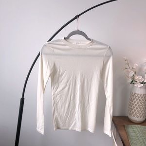 Cream color golgi long sleeve top
